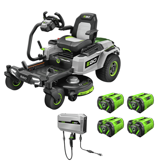 EGO Power+ ZT4205S 42" Z6 Zero Turn Riding Mower with  e-STEER™ Technology with (4) 12Ah Batteries and Charger